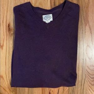 Purple V-neck Sweater